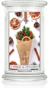 Kringle Candle Cypress & Cinnamon vonná svíčka 624 g