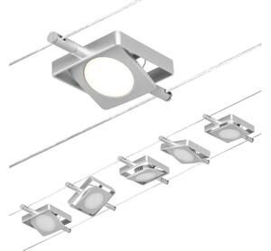 Paulmann 94420 - SADA 5xLED/4,5W Kompletní lankový systém MAC 230V matný chrom