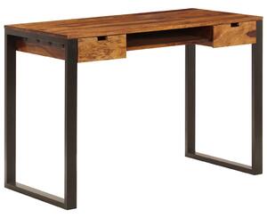 Psací stůl 110 x 55 x 78 cm masivní akácie a ocel 247963