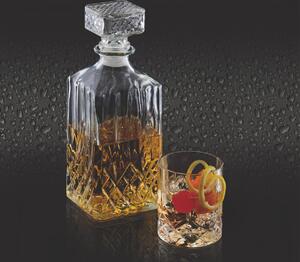 Karafa a skleničky na rum a whisky broušená 900 ml a 4 x 200 ml, BarCraft BCDECSET