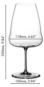 Sklenice Riedel WINEWINGS Riesling 1017 ml, set 4 ks křišťálových sklenic 5123/15