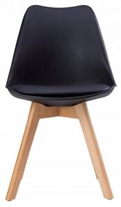 Sada židlí, 4 ks. ModernHome KOMPLET PC-003 BLACK