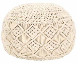 Ručně vyrobený sedací puf macrame 45 x 30 cm bavlna 248090