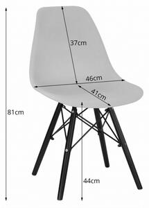 ModernHOME Sada židlí OSAKA oranžová 4ks model_3608_4-OSAKA-TOLX18