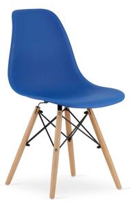 ModernHOME Sada 4 modrých židlí OSAKA