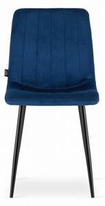 ModernHOME Sada moderních židlí LAVA, 4 ks. námořnická modrá