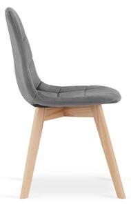 ModernHOME Židle BORA, tmavě šedý samet, sada 4 ks model_3755_4-BORA-ALFY71