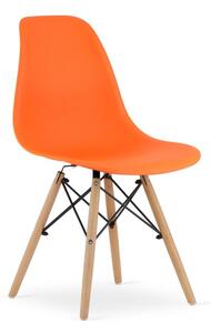 ModernHOME Sada židlí OSAKA oranžová 4ks
