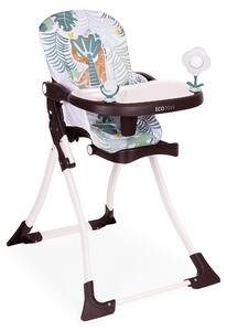 EcoToys HC301-2401 Skládací dětská jídelní židlička s hračkami džungle