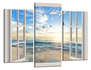 Moderní obraz Okno na pláž
