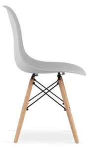 ModernHOME Sada 4 šedých židlí OSAKA