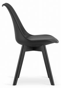 ModernHOME Sada 4 židlí Mark, moderní černé nohy