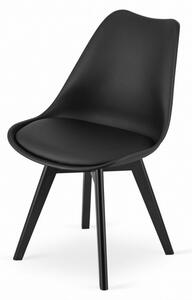 ModernHOME Sada 4 židlí Mark, moderní černé nohy