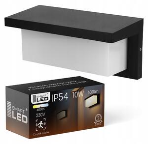 LED fasádní svítidlo 10 W, 600 lm, IP54, neutrální bílá, 255 × 125 × 125 mm