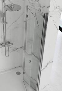 Rea Fold N2 - sprchové dveře ke sprchovému koutu Fold 90cm, čiré sklo, chromový profil, REA-K7442