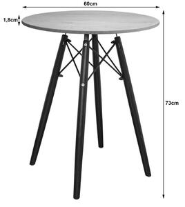 ModernHOME TODI jídelní stůl, kulatý 60 cm, jasan model_3577_1-TODI-ETX60