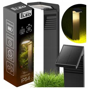 LED solární zápichové svítidlo 3000 K, teplá bílá, IP54, šířka 9 cm