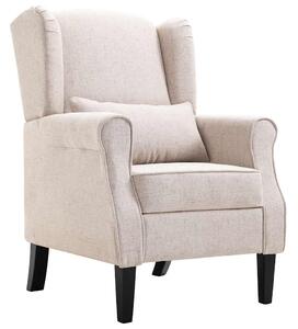Křeslo béžové textil 248614
