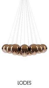 Lodes Designové závěsné LED svítidlo RANDOM CLOUD, 19x ø28cm, š. 140 cm, CRI90 Barva: Bronzová, Teplota světla: 2700K - teplá bílá