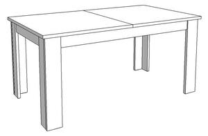 Jídelní stůl 160x90cm Frankie - dub artisan