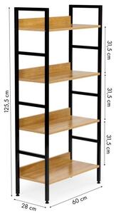 ModernHOME Dřevěná LOFT knihovna CWJ6028126CL