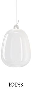 Lodes Designové závěsné LED svítidlo Oblò, 7W, v. 34,7 cm, CRI90 Barva: Transparentní, Teplota světla: 2700K - teplá bílá