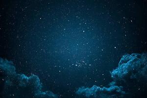 Fotografie Night sky with stars and clouds., michal-rojek