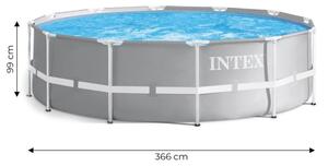 Stojanový zahradní bazén 366x99cm - set - čerpadlo, žebřík INTEX 26716