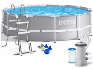 Stojanový zahradní bazén 366x99cm - set - čerpadlo, žebřík INTEX 26716 26716