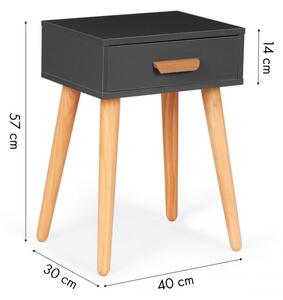 ModernHOME Moderní noční stolek se zásuvkou