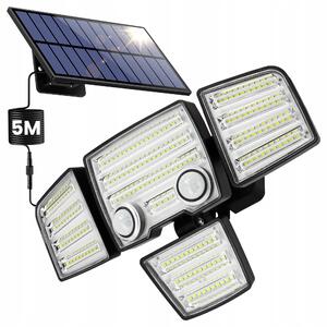 Solární LED reflektor, neutrální bílá, IP44