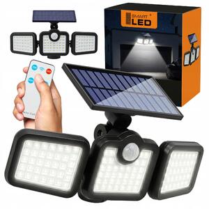 Solární LED reflektor, neutrální bílá, IP44