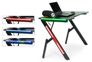 ModernHOME Počítačový herní stůl, RGB podsvícený