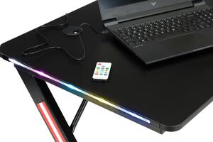 ModernHOME Počítačový herní stůl, RGB podsvícený GT-2309