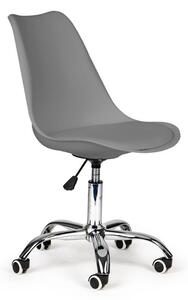 ModernHOME Moderní kancelářská otočná židle s podsedákem PC-009 DARK GREY