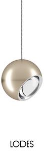 Lodes Designové závěsné LED svítidlo SPIDER, 11W, ø 12 cm, CRI90 Barva: Champagne, Teplota světla: 2700K - teplá bílá