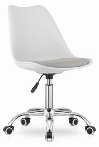 ModernHOME Kancelářská židle ALBA - bílá/šedá