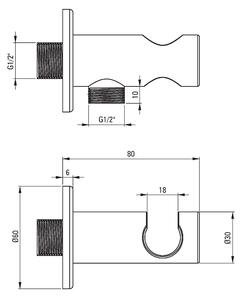 Deante Hiacynt, podomítková sprchová sestava s pákovou baterií + BOX, černá matná, BXYZNQHM
