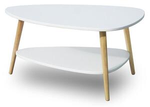 ModernHOME Moderní konferenční stolek s dřevěnými nohami