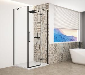 Gelco TRINITY BLACK obdélníkový sprchový kout 1100x900mm, čiré sklo, pravé GT5690-11CR-B