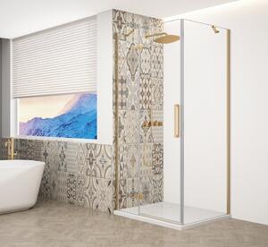 Gelco TRINITY GOLD MATT obdélníkový sprchový kout 800x1000mm, čiré sklo, levé GT5610-80CL-G