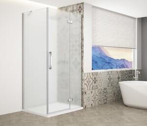 Gelco TRINITY CHROME obdélníkový sprchový kout 900x1000mm, matné sklo, pravé GT5610-90MR-CH