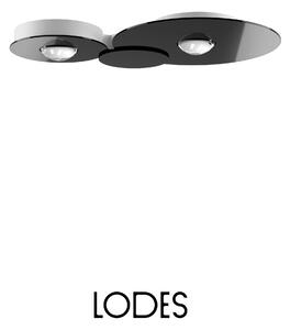 Lodes LED stropní svítidlo Bugia Double, d. 52,5 cm, 2x15W Barva: Černá, Teplota světla: 2700K