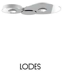 Lodes LED stropní svítidlo Bugia Double, d. 52,5 cm, 2x15W Barva: Chrom, Teplota světla: 2700K - teplá bílá