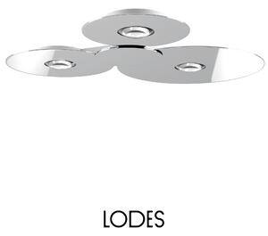 Lodes LED stropní svítidlo Bugia Mega, d. 79,6 cm, 3x15W Barva: Chrom, Teplota světla: 2700K - teplá bílá