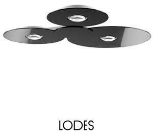 Lodes LED stropní svítidlo Bugia Mega, d. 79,6 cm, 3x15W Barva: Černá, Teplota světla: 2700K