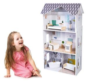 Dřevěný domeček pro panenky s nábytkem Grace Residence ECOTOYS