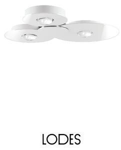 Lodes LED stropní svítidlo Bugia Triple, d. 52,5 cm, 3x15W Barva: Bílá, Teplota světla: 2700K - teplá bílá
