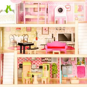 Dřevěný domeček pro panenky Fairy Tale Residence Ecotoys 4110