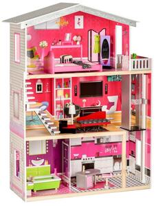Dřevěný domeček pro panenky s výtahem - Malibu Residence Ecotoys